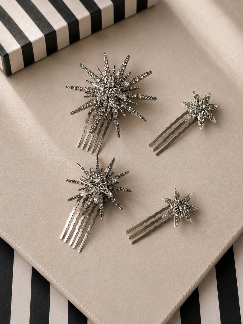 Set de peinetas de estrellas Andrómeda