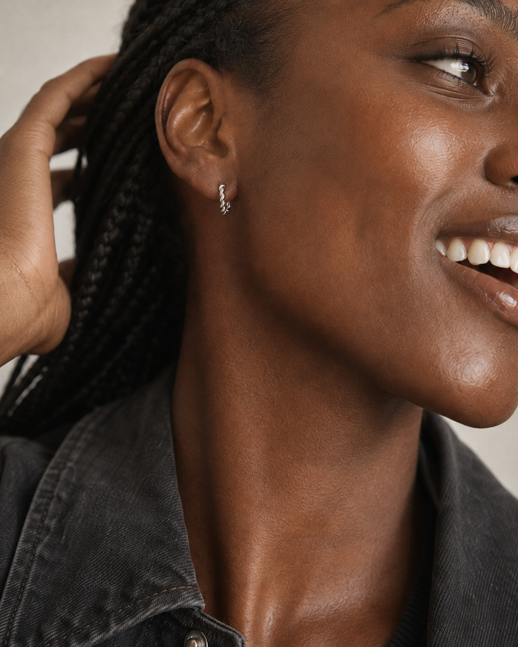 Pendientes Aros Trenzados Petite