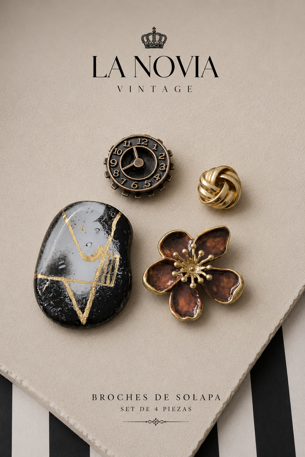 Broches de solapa Cronos