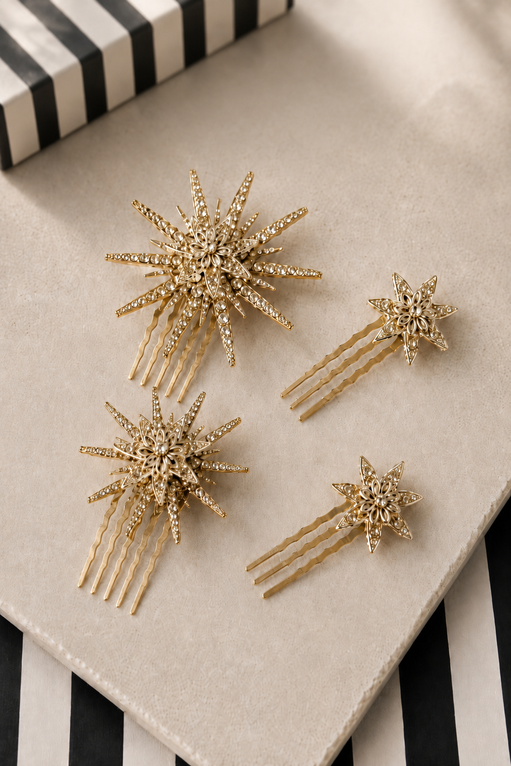 Set de peinetas de estrellas Andrómeda